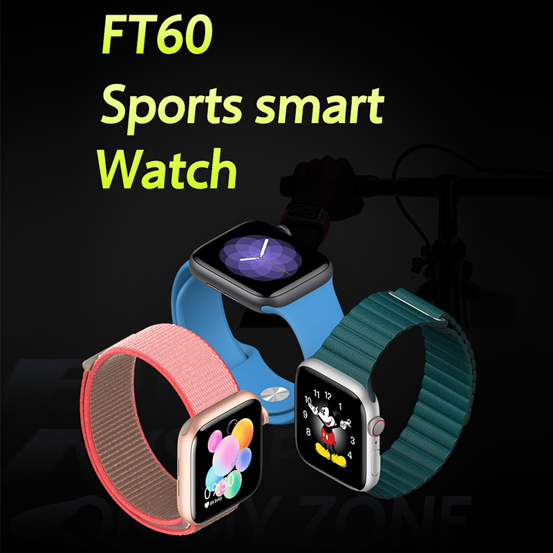 интеллектуальные часы FT60, Bluetooth; контроль сердцебиения и кровяного давления;